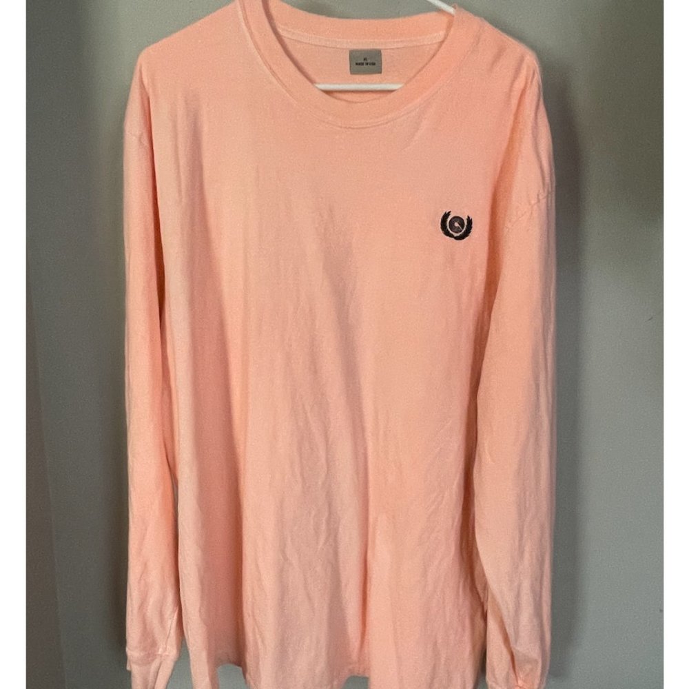 Adidas Calabasas Men's Peach Long-sleeve Teeshirt - XL